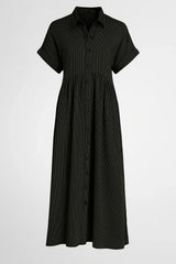 Chic Women'S Midi Dress With Handy Pockets