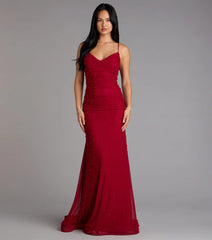 Adrianna Faux Pearl Mermaid Formal Dress