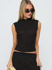 Ford Top Onyx Polka Dot