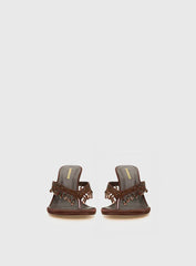 Ameliah Tassel Heels Brown