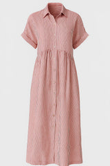 Ladies' Elegant Midi Dress With Pockets