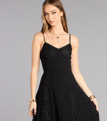 Soft Spoken Statement Linen V Neck Maxi Dress