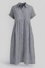 Ladies' Elegant Midi Dress With Pockets
